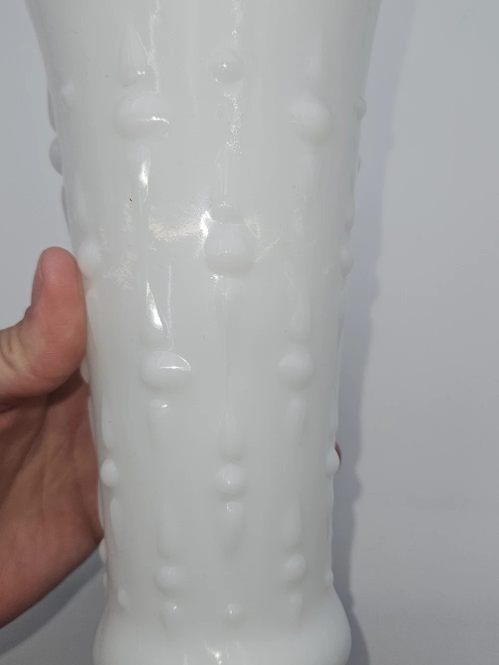 White Glass Decorative Bud Vase - Elegant Home Accent